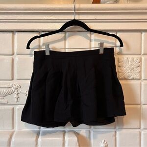Black Pleated Mini Skirt